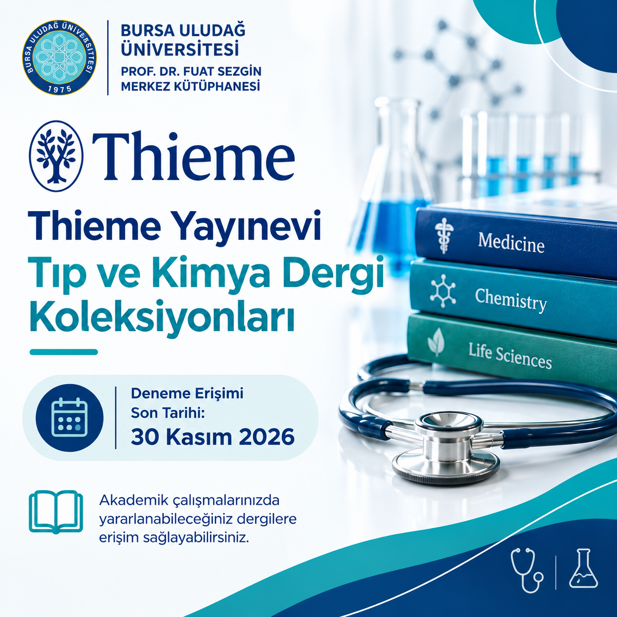 Thieme Yayınevi Tıp ve Kimya Dergi Koleksiyonları Deneme Erişimi